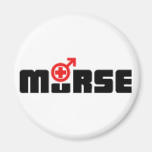 Murse logo on white magnets
