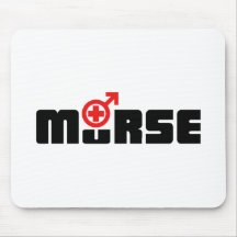 Murse logo on white mousepads