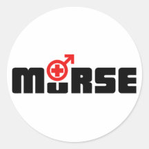 Murse logo on white sticker