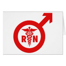 Murse Male Nurse Symbol Greeting Cards