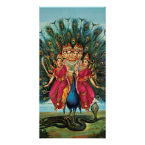 Murugan Kartikeyan Skanda Subrahmanyan Hindu Deity Photo Greeting Card