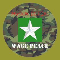 Musashi Designs Wage Peace Sticker stickers