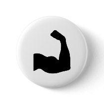 Muscle Pinback Buttons