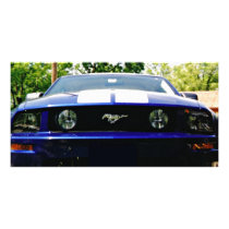Muscle car- blue Photo Card
