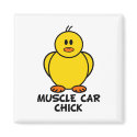 Muscle Car Chick magnets by chicktshirts8 Muscle Car Chick magnets
