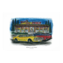 MUSCLE CAR DINER print