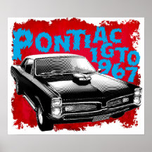 Muscle car GTO 1967 Posters