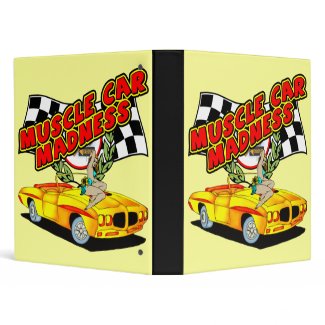Muscle Car Madness Avery Binder binder