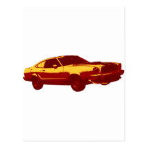 Muscle Car Post Card