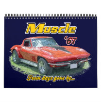 Muscle Cars From the Past Calender Calendars