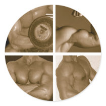Muscle Flex: www.AriesArtist.com stickers by keithmcdowell Muscle Flex: www.AriesArtist.com stickers