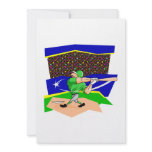 Muscle Player Swing Personalized Invitations