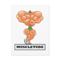 MUSCLETUDE,Postcard
