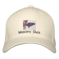 Muscovy duck hat embroidered hats