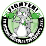 Muscular Dystrophy Boxing Cat Fighter Photo Cutout