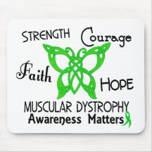 Muscular Dystrophy Celtic Butterfly 3 Mouse Pad