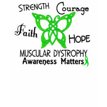 Muscular Dystrophy Celtic Butterfly 3 t-shirts