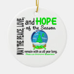 Muscular Dystrophy Christmas 3 Snow Globe Ornament