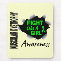 Muscular Dystrophy Fight Like A Girl 14.3 Mousepad
