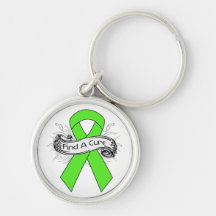 Muscular Dystrophy Find A Cure Ribbon Keychain