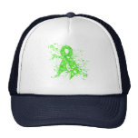 Muscular Dystrophy Floral Swirls Ribbon Trucker Hat