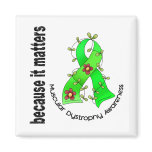 Muscular Dystrophy Flower Ribbon 3 Refrigerator Magnets