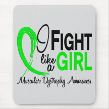 Muscular Dystrophy I Fight Like A Girl 10.1 Mousepad