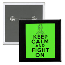 Muscular Dystrophy Keep Calm and Fight On Button