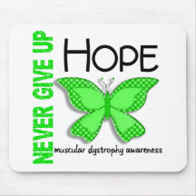 Muscular Dystrophy Never Give Up Hope Butterfly 4 Mouse Pads