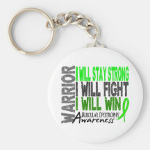 Muscular Dystrophy Warrior Key Chain