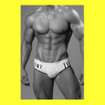 Muscular Swimmer Poster posters