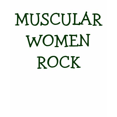 MUSCULAR WOMEN ROCK T SHIRT by MikaylaMiles