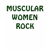 MUSCULAR WOMEN ROCK t-shirts