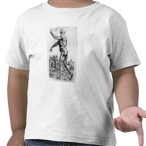 Musculature Structure of a Man (b/w neg & print) T-shirt