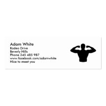 Músculos del Bodybuilding Tarjeta De Visita