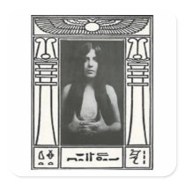 Muse of Aleister Crowley: Leila Waddell Square Stickers
