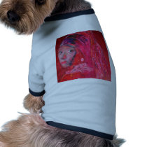 Muse of Vermeer - RED pet clothing by OLANartist Muse of Vermeer - RED pet clothing
