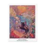 Muse On Pegasus By Bertrand-Jean Redon postcards