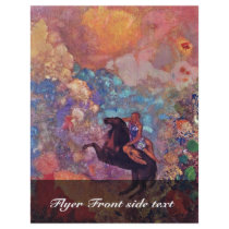 Muse On Pegasus By Redon Odilon (Best Quality) Full Color Flyer