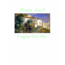 Musée d'art , Cagnes-Sur-Mer (Front) t-shirts