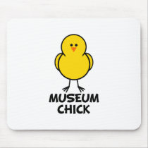 Museum Chick mousepads by chicktshirts8 Museum Chick mousepads