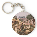 Museum garden, II, Carthage, Tunisia vintage Photo Key Chain
