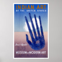 Museum Modern Art Indian 1938 WPA Print