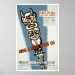 Museum Natural History 1942 WPA Poster