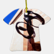 Museum of Modern Art Abstract Metal Sculpture Christmas Tree Ornaments