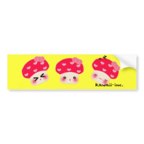 Mushroom bumper sticker! bumper stickers by kawaii Mushroom bumper sticker! bumper stickers