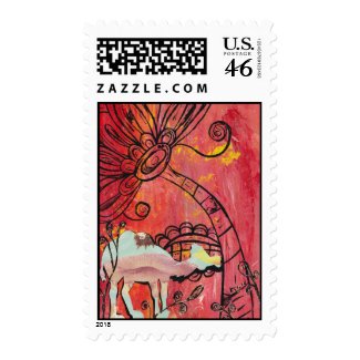 Mushroom Camel Postage stamp