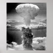 Mushroom Cloud Over Nagasaki -- WW2 Print