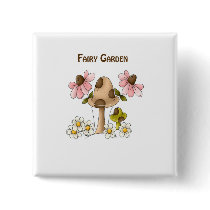Mushroom Fairy Garden buttons