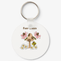 Mushroom Fairy Garden keychains by robynsnest Mushroom Fairy Garden keychains